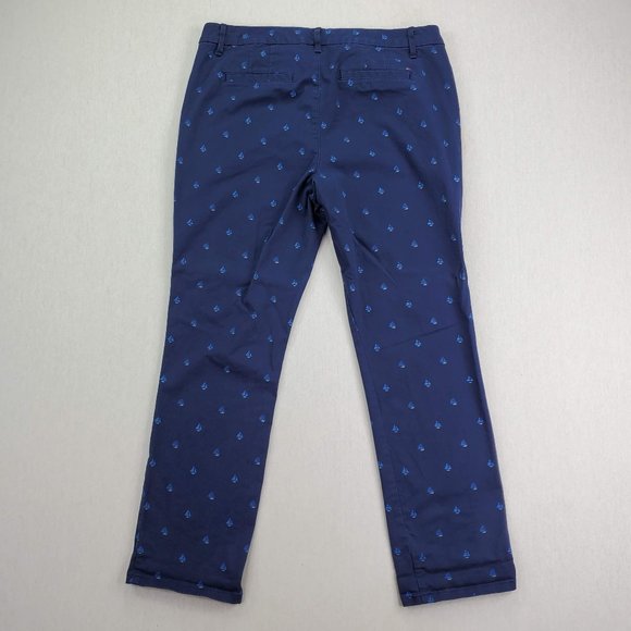 Tommy Hilfiger Cropped Pants Size 12 Navy Blue - Picture 3 of 6